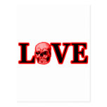 Love Red Skull Red The MUSEUM Zazzle Gifts Postcard
