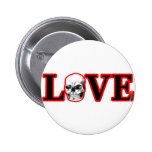 Love Red Skull White The MUSEUM Zazzle Gifts Button