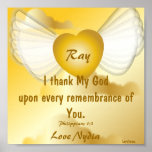 Love Remembrance Poster-Customise posters