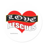 Love Rescues Animal Rescue Products stickers