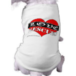 LOVE RESCUES doggie tee shirt