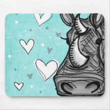 love rhino mousemat