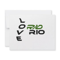 Love Rio Green Custom Invitation