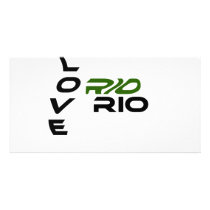 Love Rio Green Photo Card Template