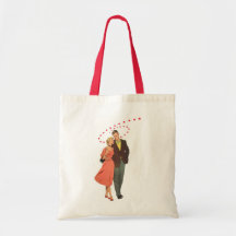 Love & Romance Vintage Illustration Canvas Bag