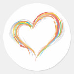 Love Round Sticker
