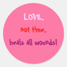 LOVE! ROUND STICKERS