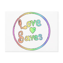 Love Saves Us All Postcard