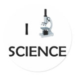 Love Science Microscope stickers