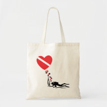 Love SCUBA Canvas Bag