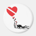 Love SCUBA Refrigerator Magnet