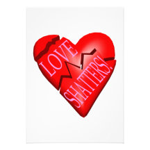 Love Shatters Custom Invitation