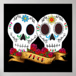 Love Skulls "Amor" Poster posters