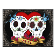 Love Skulls Invitation