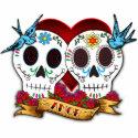 Love Skulls Sculpture/Cake Topper photo sculptures