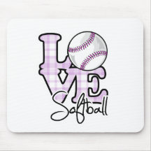 Love Softball Mousepad