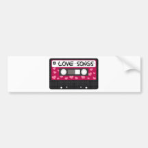 Love Songs Tape Bumper Stickers