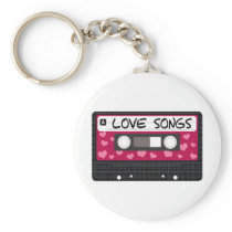 Love Songs Tape Keychains