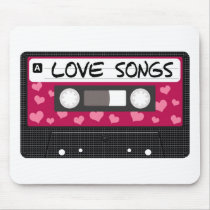 Love Songs Tape Mouse Pads