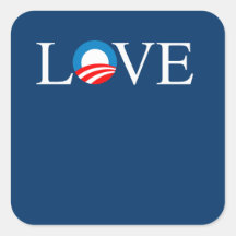 LOVE -- SQUARE STICKER