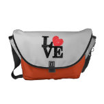 Love Squared Floral Imprint Messenger Bags