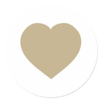 Love Round Stickers