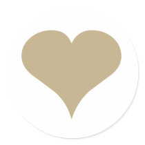 Love Round Stickers
