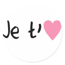 Love Round Sticker