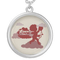 Love Stinks Anti-Valentines Day Cupid necklaces