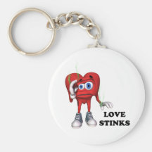 love stinks keychain
