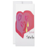 Love Stinks rack cards