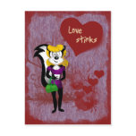Love Stinks Valentine Recipe Postcard