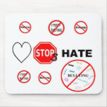 Love Stops Hate Mousepad