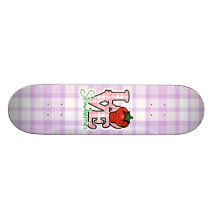 Love Strawberries Custom Skateboard