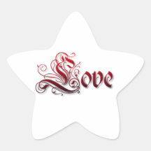Love Style Star Sticker
