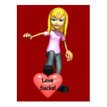 Love Sucks Post Card