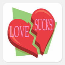 Love Sucks Stickers