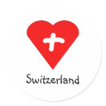 Love Switzerland - Swiss heart sticker