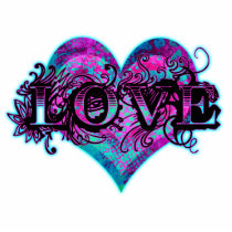 Love Tattoo Sculpture Pin Photo Cutout