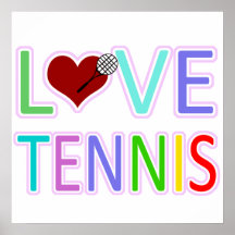 LOVE TENNIS POSTERS