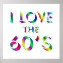 Love the 60's Poster posters