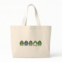 Love the earth penguins tote bag