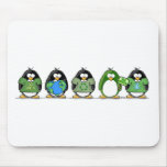 Love the earth penguins mouse mat
