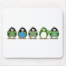 Love the earth penguins mouse mat