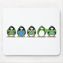 Love the earth penguins mouse mat