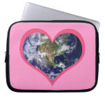 Love the Earth (Pink) Laptop Case Laptop Computer Sleeves
