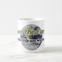 Love the Earth Think Green Coffee Mugs