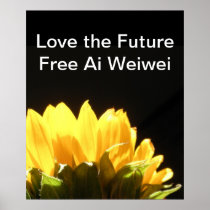 " Love the Future - Free Ai Weiwei " Large Posters