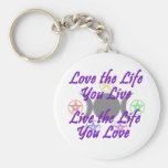 Love the Life You Live Keychains