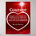 Love The Light Of Courage Quote-Customise posters
